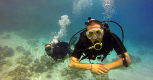 Learning to scuba dive in Dahab