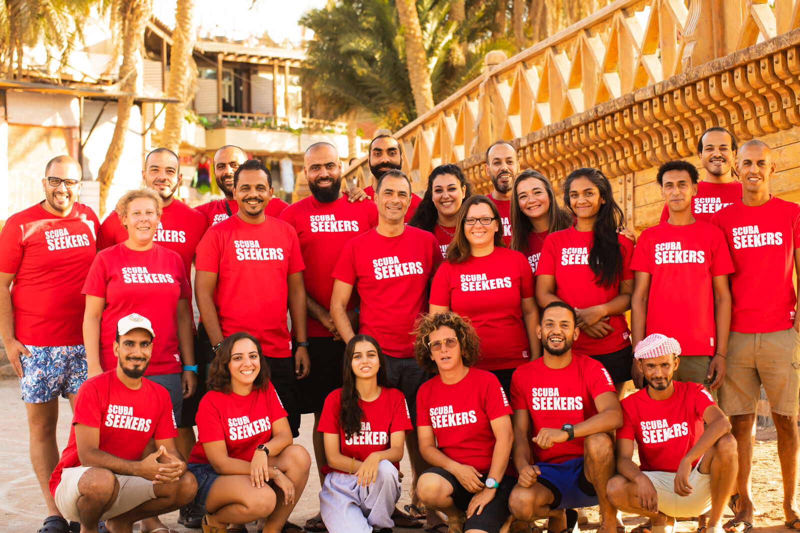 scuba seekers dive center team photo